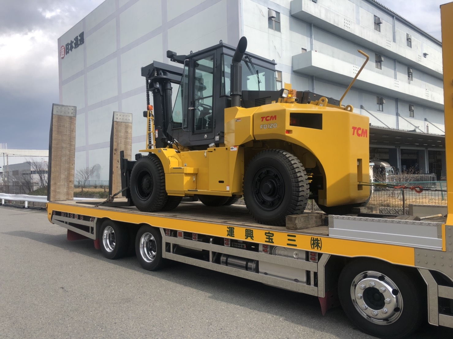 TCM 12トン 大型フォークリフト FD120-3 12t ディーゼル 動画有り